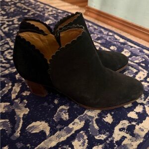 Jack rogers Black Suede Ankle Boots in 9.5 medium